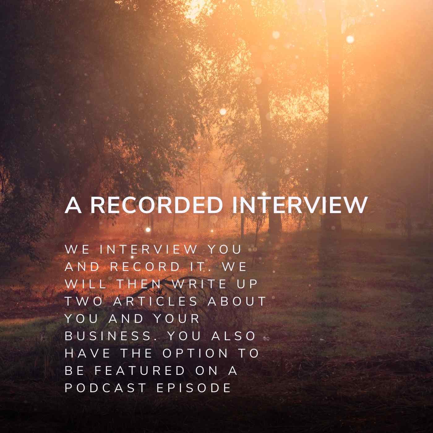 recorded interview